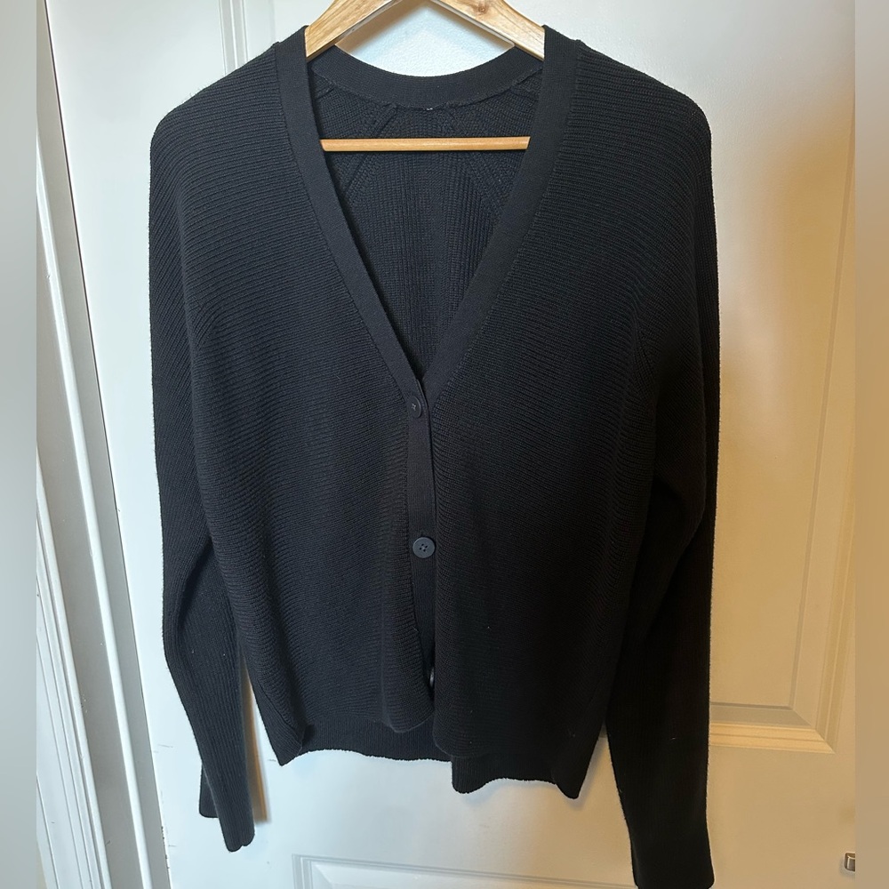 lululemon Black Cardigan Sweater. Unisex, see measurements
